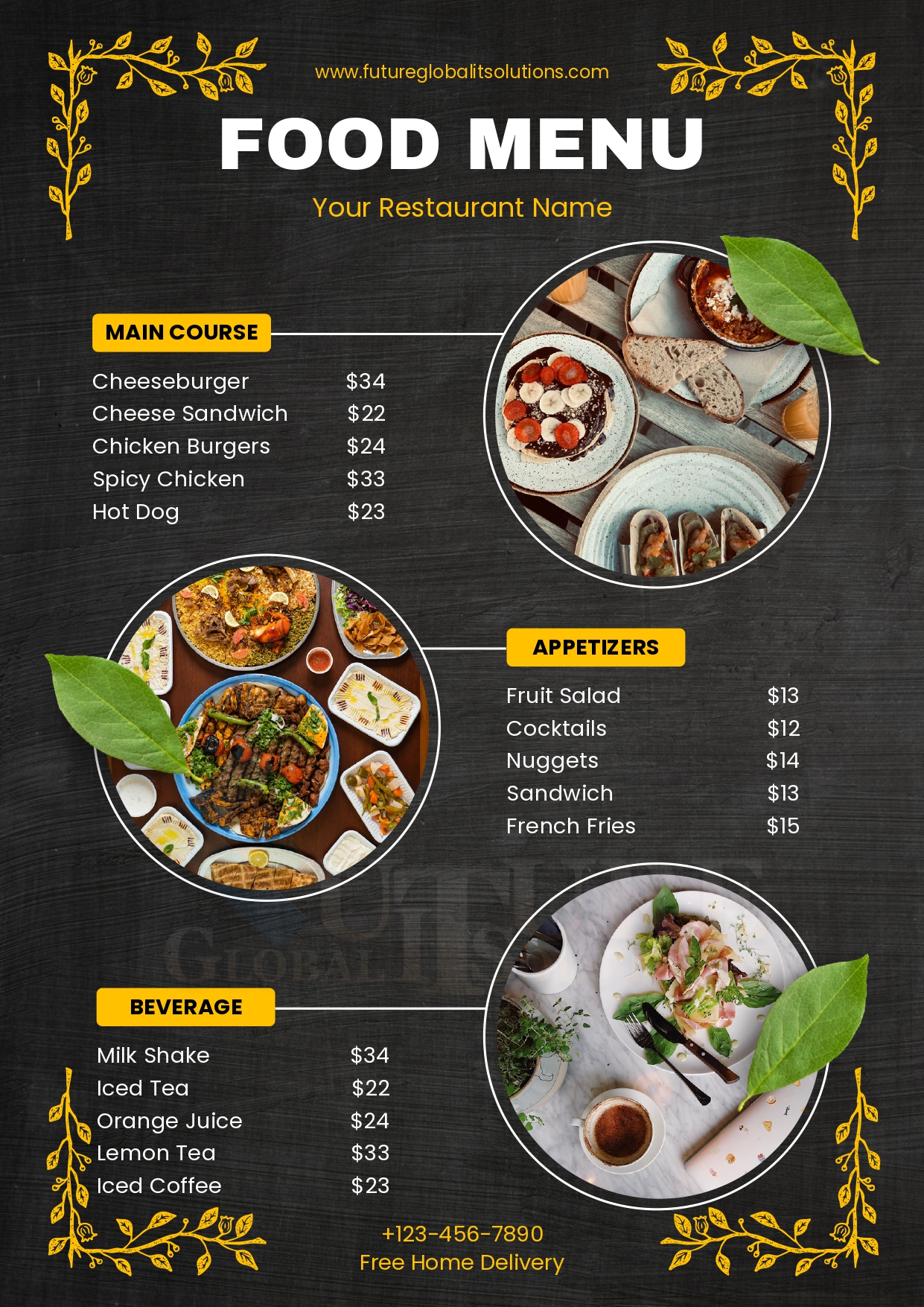 Yellow and Black Restaurant Food Menu_page-0001